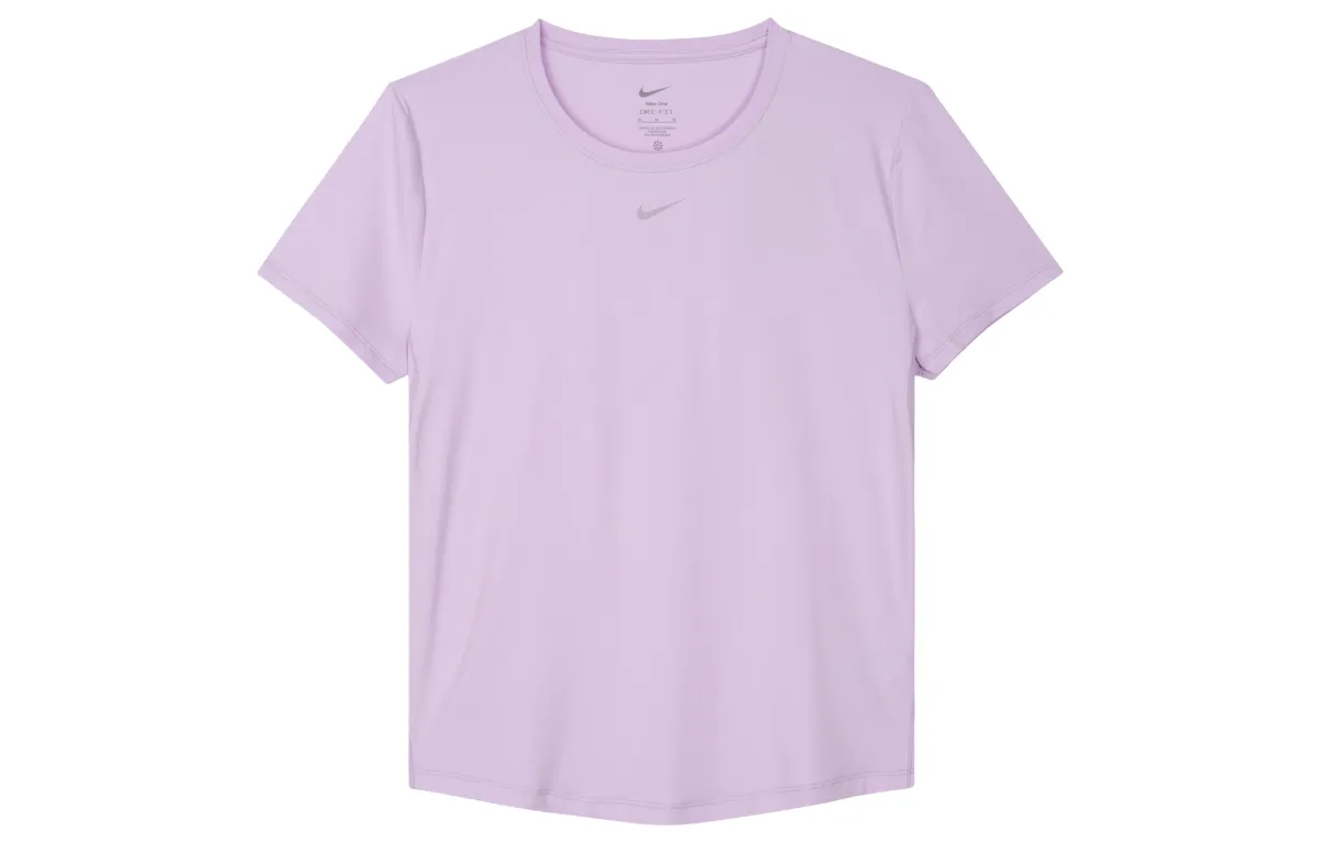 Nike T-Shirts Women's Purple Crew Neck Moderate