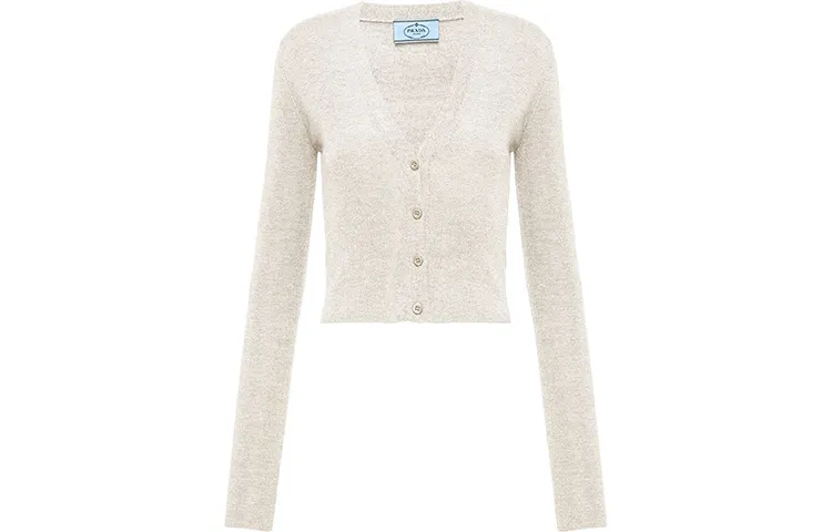 PRADA Slim Fit Knitwear Women's Beige