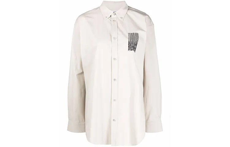 Balenciaga Button Down Shirt 'Cement Grey'