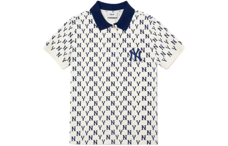 MLB Basic Logo SS22 Polo Shirt Women's Cream