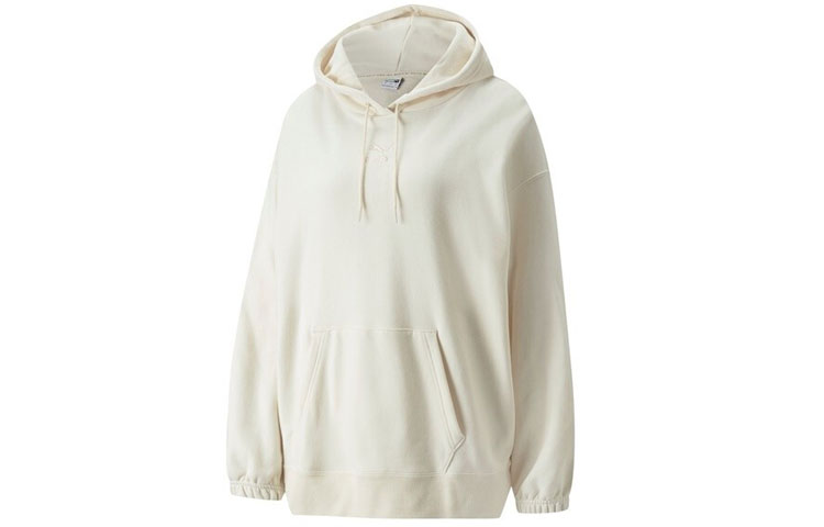 Женское худи PUMA Classics Oversized Hoodie (бежевое)