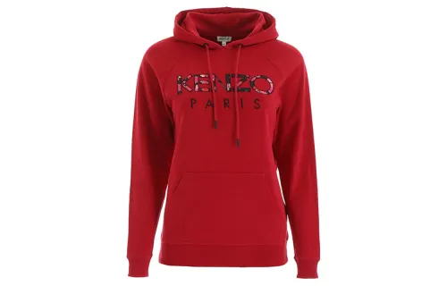 KENZO Sweatshirts Women's Red Hooded Moderate Regular