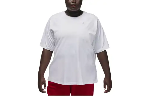 Jordan ESSENTIALS Drop Shoulder Sleeve T Shirt Women's White