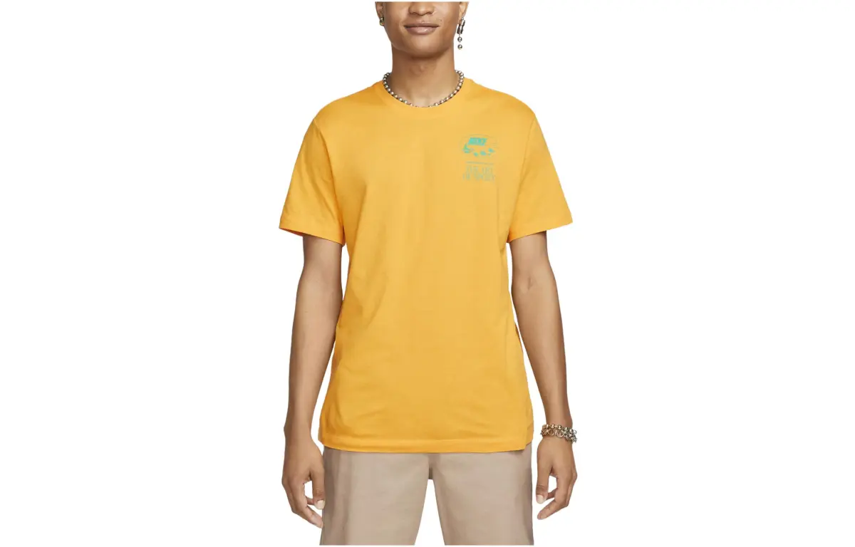 Nike Drop Shoulder Sleeve T Shirt Women's University Gold