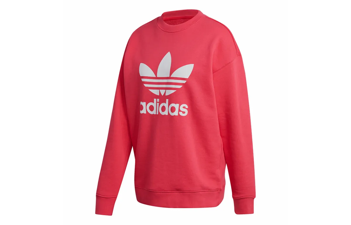 Adidas Originals TREFOIL CREW Sweatshirt Women's Energy Powder