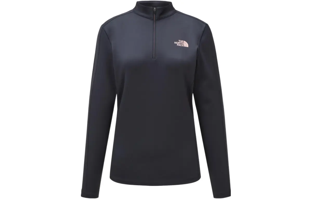 THE NORTH FACE T-Shirts Women's Marine Blue Stand Collar Moderate Straight Fit