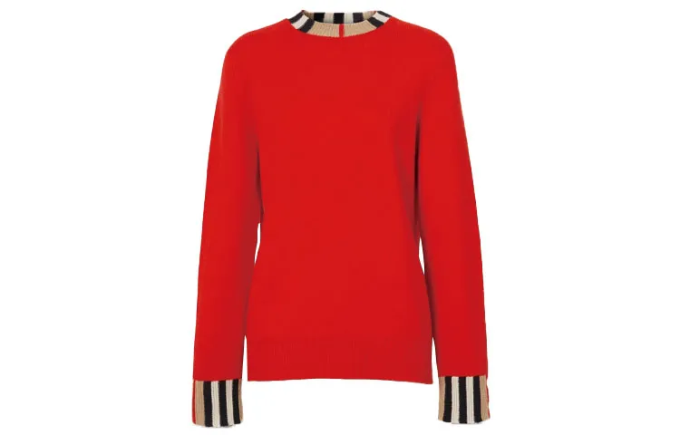 Burberry Cashmere Sweater Women's Red