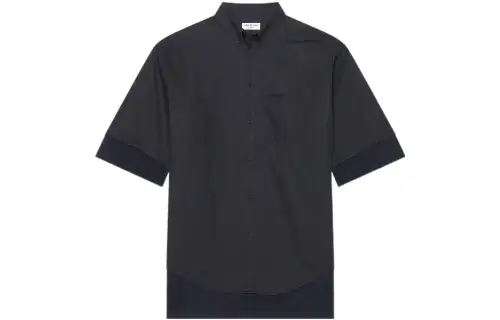 Balenciaga Shirts Women's Black Lapel Moderate Other