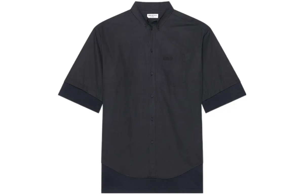 Balenciaga Shirts Women's Black Lapel Moderate Other