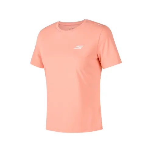 Skechers Comfortable Technology Collection Quick Dry T Shirts Women's Candlelight Peach Pink