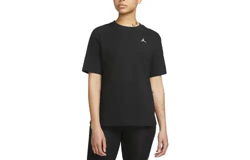 Jordan ESSENTIALS Drop Shoulder Sleeve T Shirt Women's Black