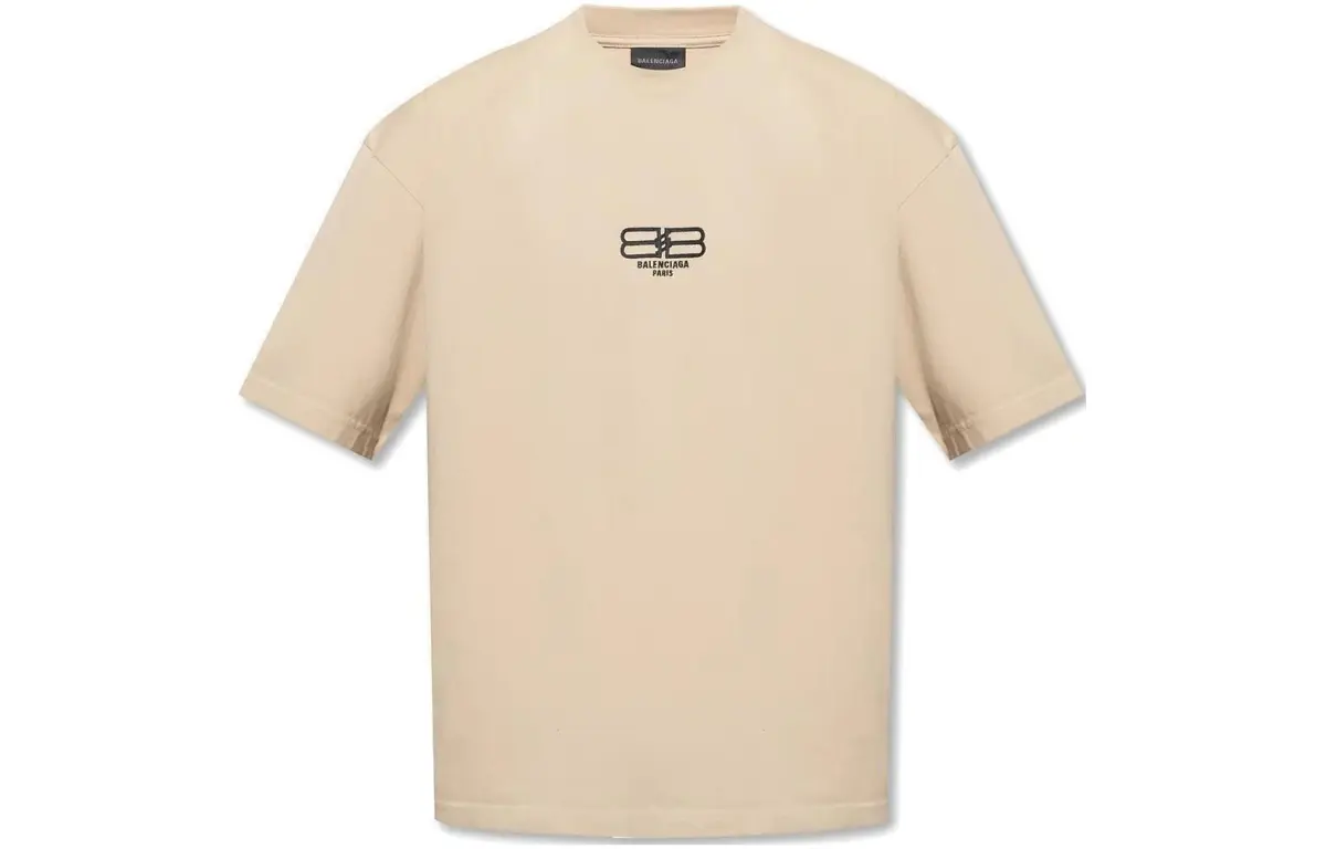 Balenciaga Medium Fit T Shirt 'Beige'