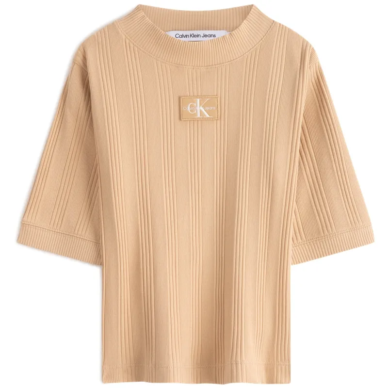 CALVIN KLEIN T Shirt Women's Ivory Yellow