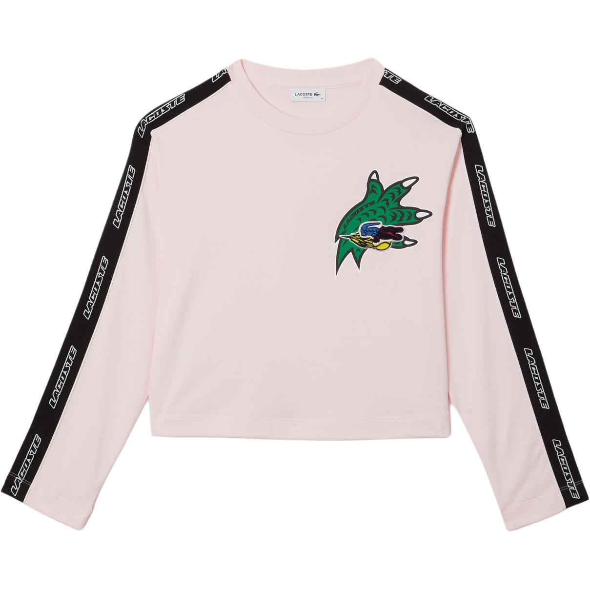 Женская футболка LACOSTE (розовая)