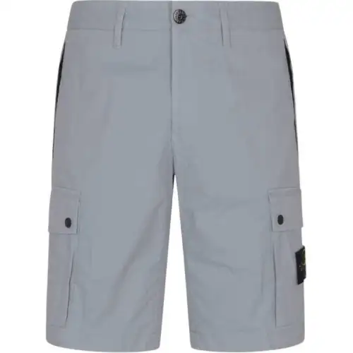 Stone Island Logo Patch Cargo Shorts