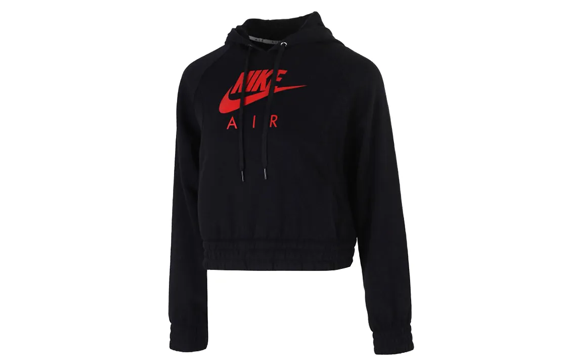 Nike Sweatshirts Women's Black Hooded Moderate Regular