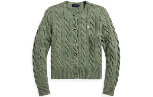 Polo Ralph Lauren FW22 Sweater Slightly Slim Fit Women's Green