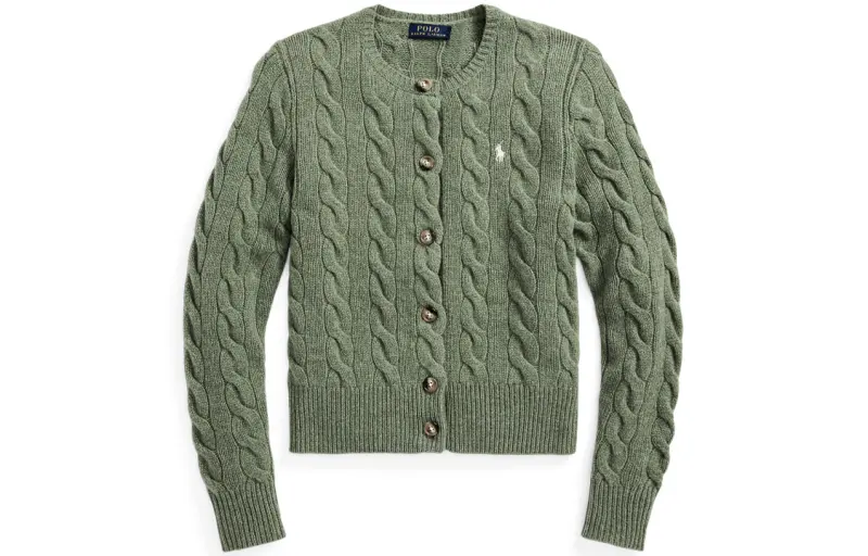 Polo Ralph Lauren FW22 Sweater Slightly Slim Fit Women's Green