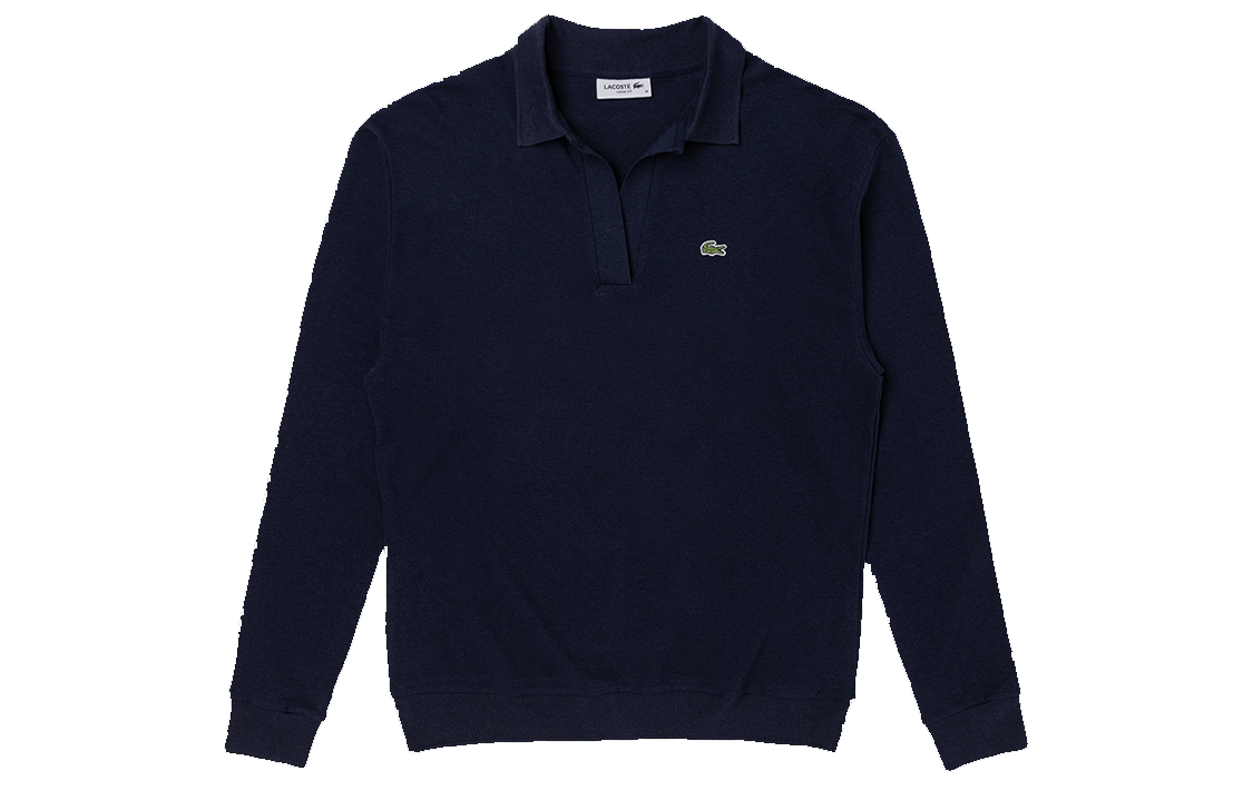 Женская футболка LACOSTE (темно-синяя)