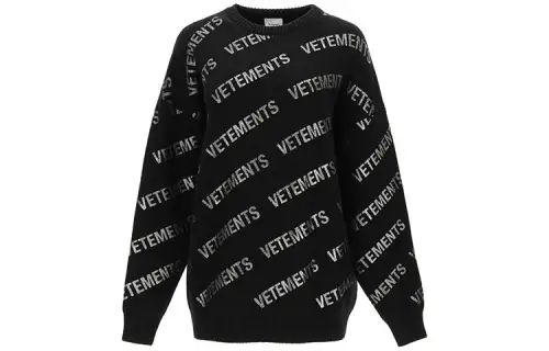 Vetements Loose Fit Sweater Women's Black
