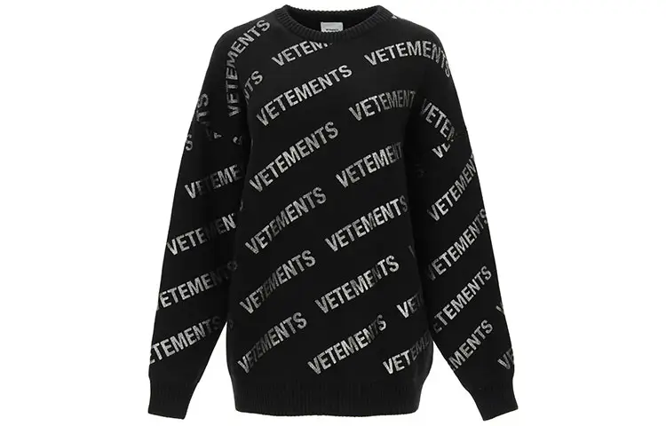 Vetements Loose Fit Sweater Women's Black
