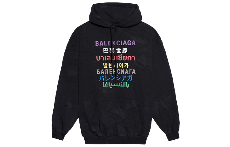 Женское худи Balenciaga (черное)