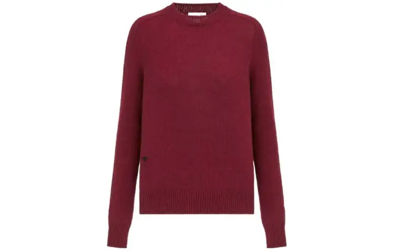DIOR Sweaters Women's Red Crew Neck Moderate Other