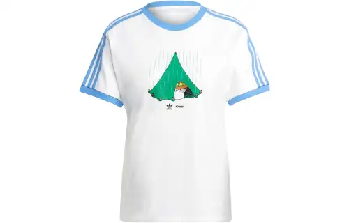 Adidas Originals x Moomin Drop Shoulder Sleeve T Shirt Women's White