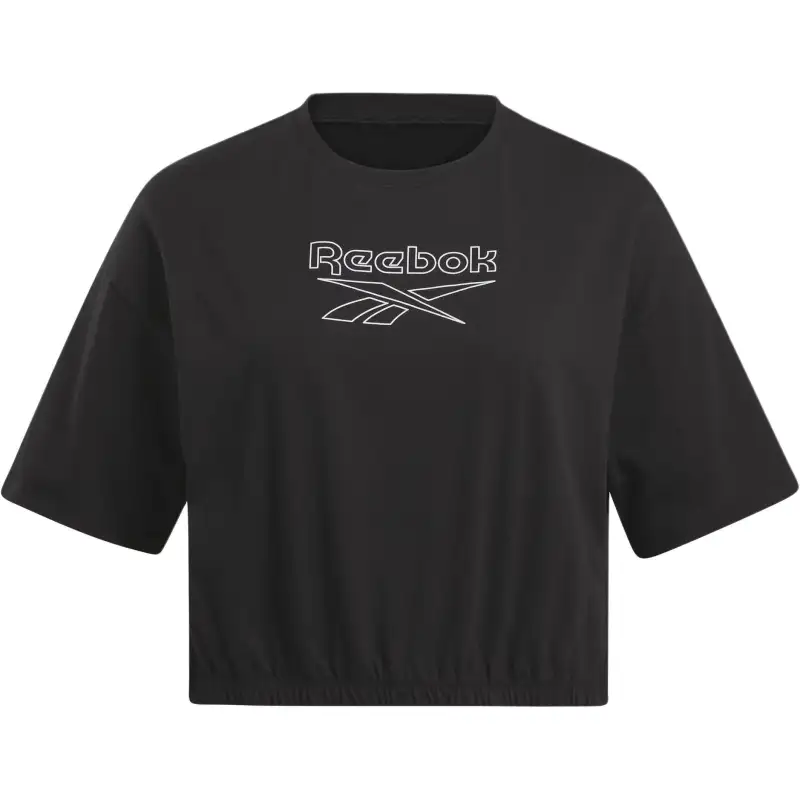 Reebok Drop Shoulder Sleeve T Shirt Women's Black