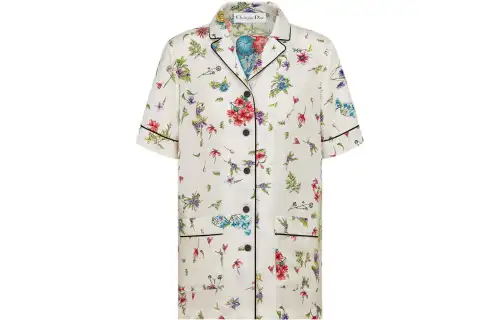 Dior 2010s Zodiac pixel-print shirt