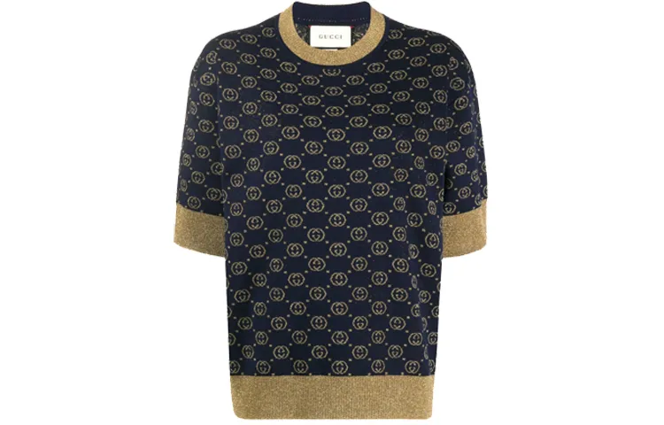 【Previous Season】Interlocking G jacquard-knit top