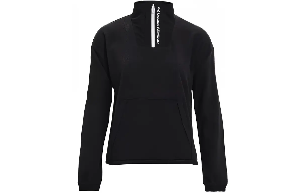Under Armour Sweatshirts Women's Black Stand Collar Thickened Regular