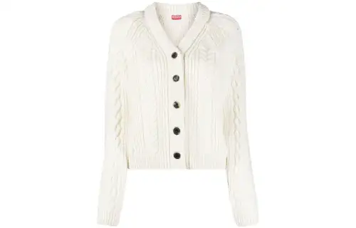 Kenzo cable-knit v-neck cardigan