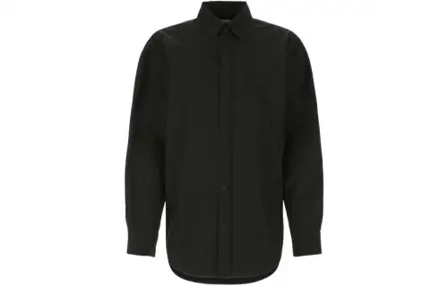 Balenciaga Shirts Women's Black Lapel Moderate Other