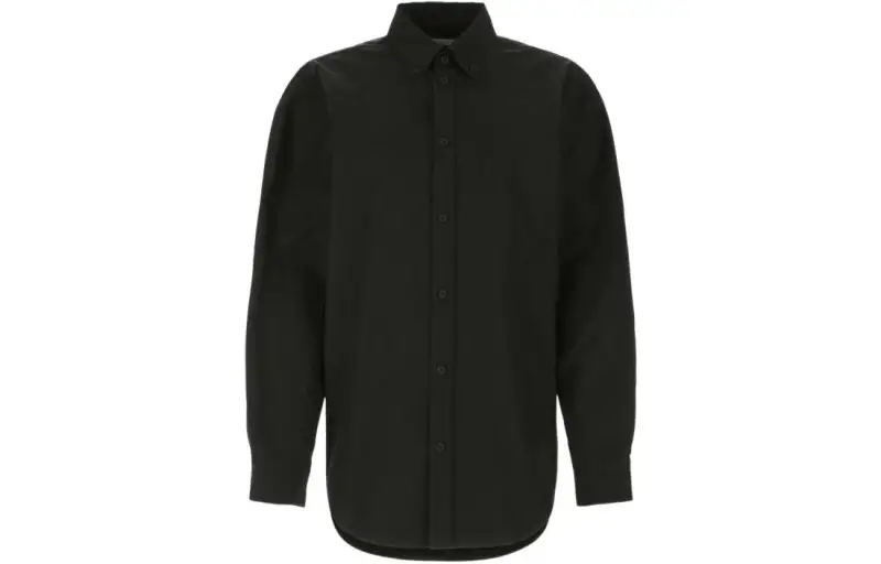 Balenciaga Shirts Women's Black Lapel Moderate Other