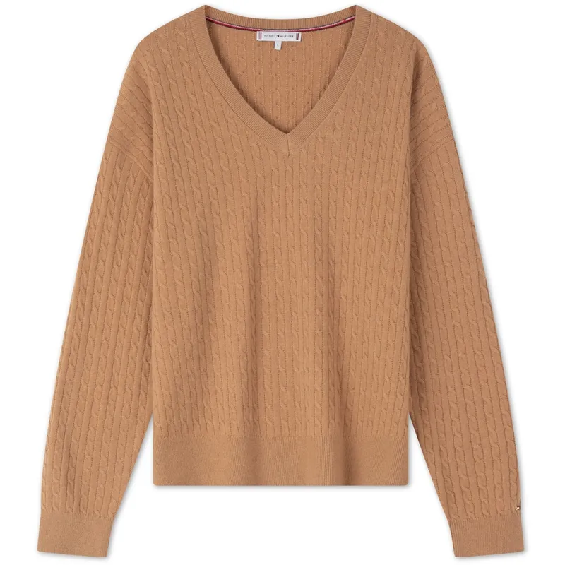 Tommy Hilfiger Sweaters Women's V-neck Moderate Base Layer