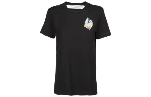 OFF WHITE T Shirts Women's Black Moderate Straight Fit