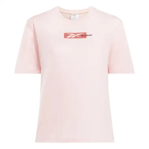 Reebok T Shirts Women's Pink Crew Neck Moderate