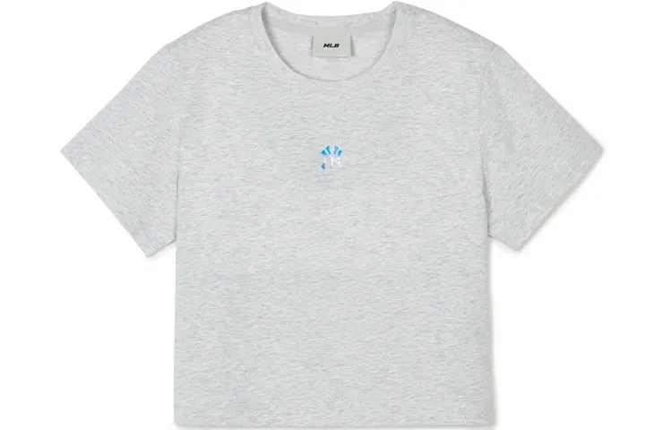 MLB New York Yankees T-Shirts Women's Gray Crew Neck Moderate Straight Fit