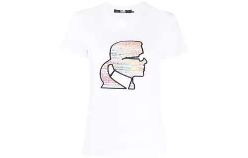 【Best of: PromotionsPrevious Season】bouclé-profile T-shirt