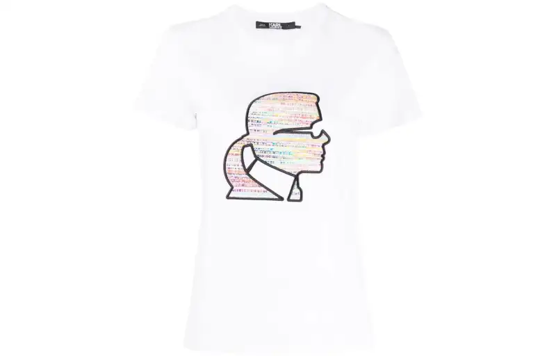 【Best of: PromotionsPrevious Season】bouclé-profile T-shirt