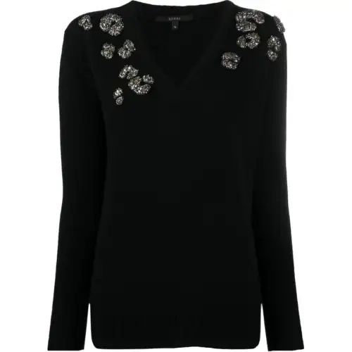 Gucci V-Neck Embellished Jumper