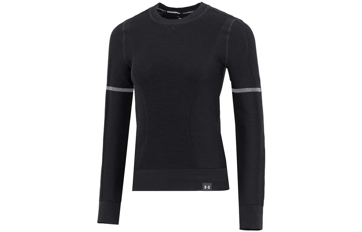 Under Armour Sweatshirts Women's Black Crew Neck Moderate Regular