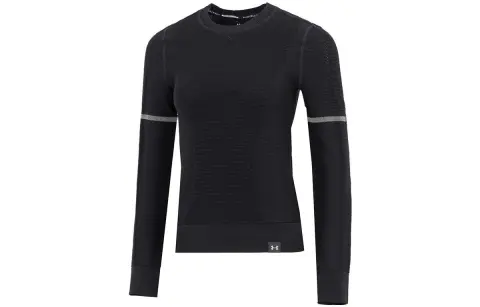 Under Armour Sweatshirts Women's Black Crew Neck Moderate Regular
