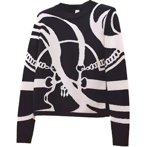 HERMES FW22 Cashmere Sweater Women's Black