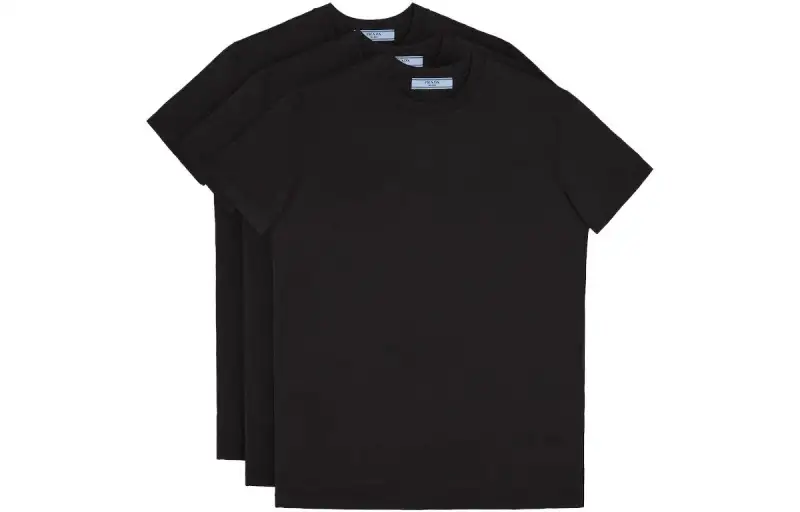 PRADA T Shirts Women's Crew Neck Moderate Straight Fit