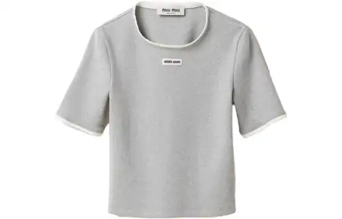 MIU MIU Sweaters Women's Gray Crew Neck Moderate Other