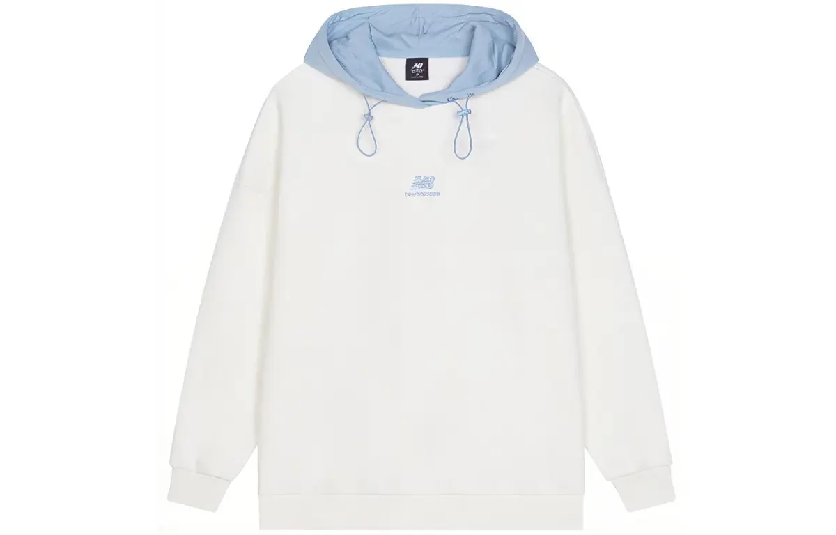 New Balance Sweatshirts Women's White Hooded Moderate Regular