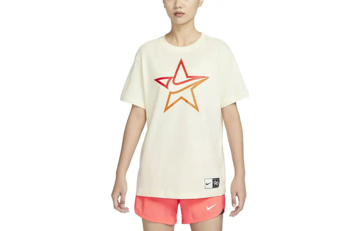 Nike Drop Shoulder Sleeve T Shirt Women's Coconut Milk