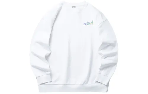ANTA Life Collection Sweatshirts Women's White Crew Neck Moderate Regular